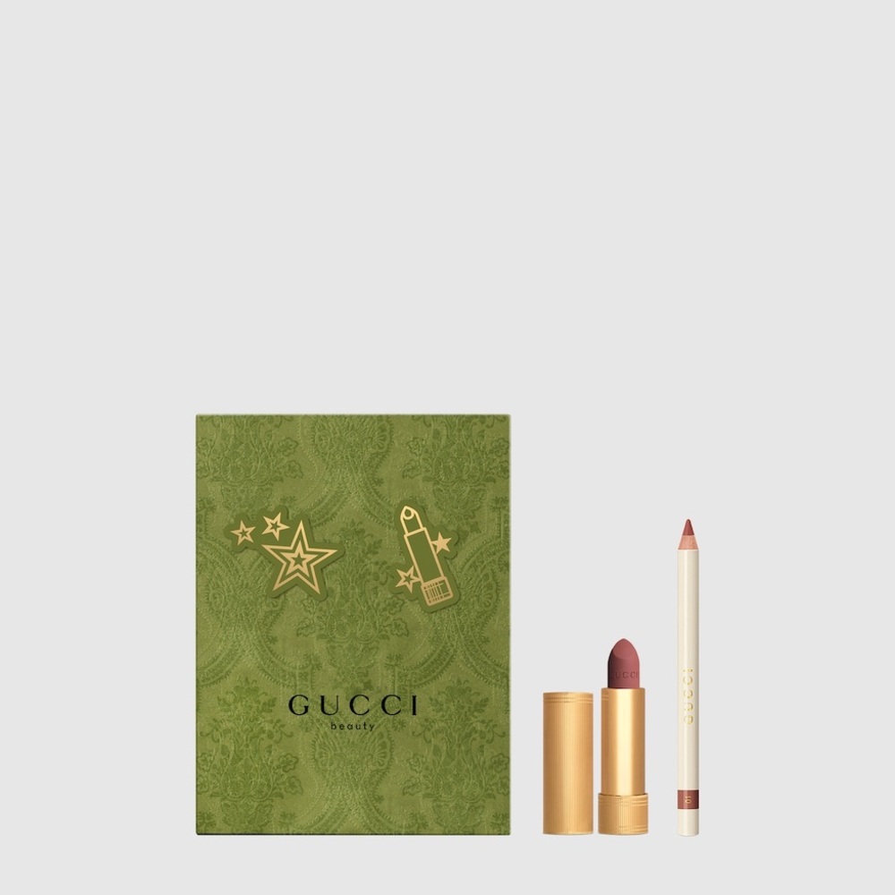 GUCCI LIPSTICK AND LIP LINER DUO GIFT SET